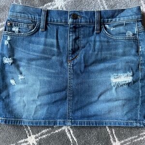 Joes jeans mini skirt. Rips in skirt fabricated that way. Limited wear. Size 28